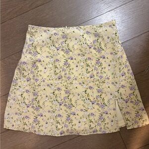 Floral mini skirt